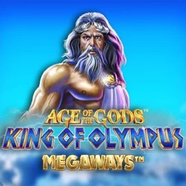 Age Of The Gods: King of Olympus Megaways slot logo by Origins at Lizaro Casino