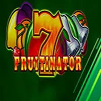 Fruitinator Jackpot King slot logo by Blueprint Gaming at Lizaro Casino